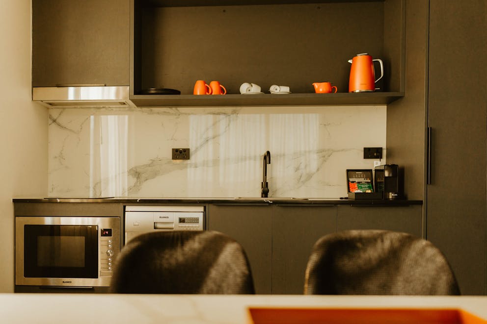 Canberra serviced apartment kitchen